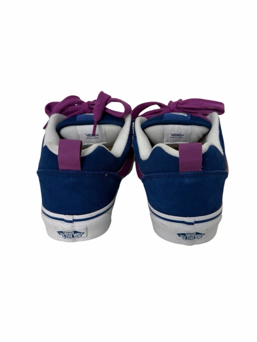 Vans Knu Skool Navy Blue Purple Suede Chunky Skate Shoes Womens 8.5 - Picture 5 of 8